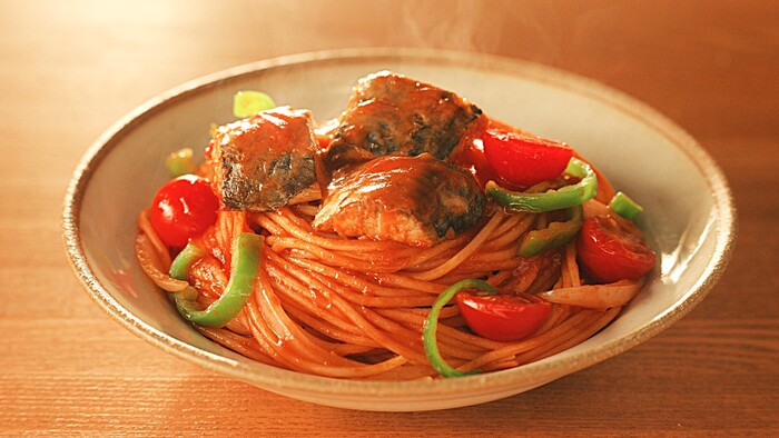 さばナポリタン